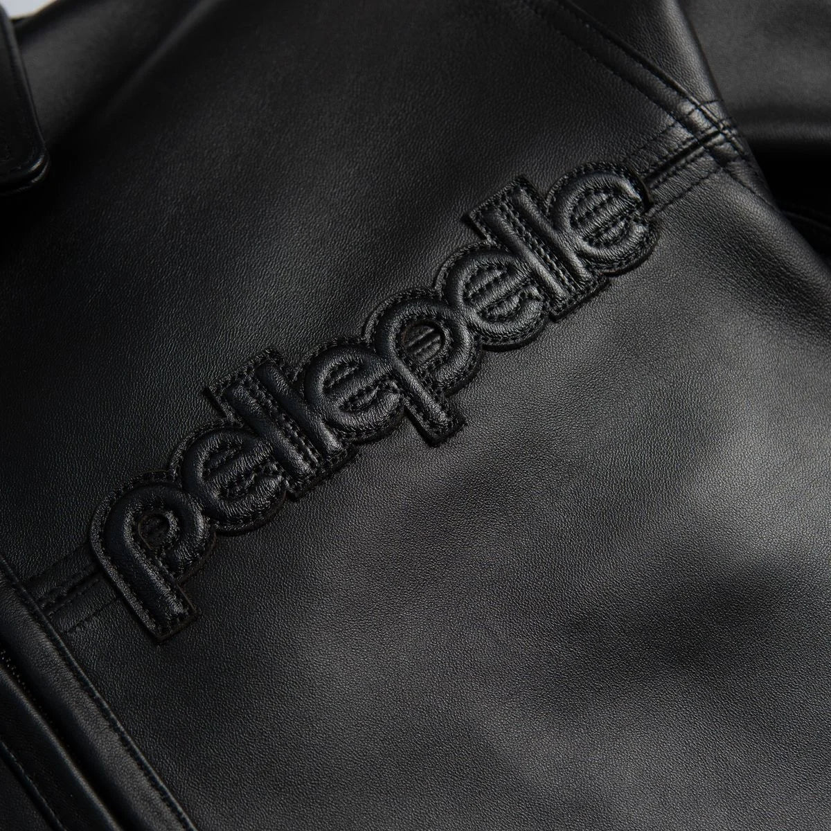 Men's Basic Corded Pelle Leather Jacket
