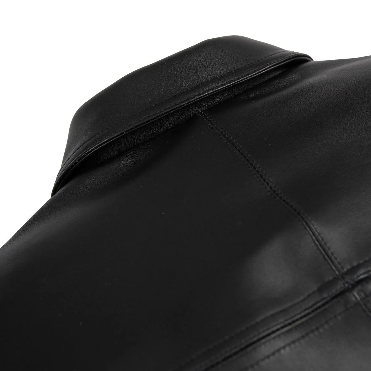 Men's Basic Corded Pelle Leather Jacket