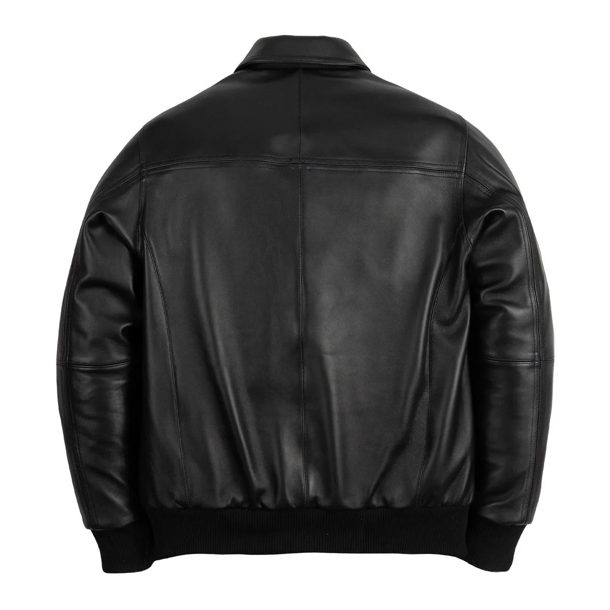 Men's Basic Corded Pelle Leather Jacket