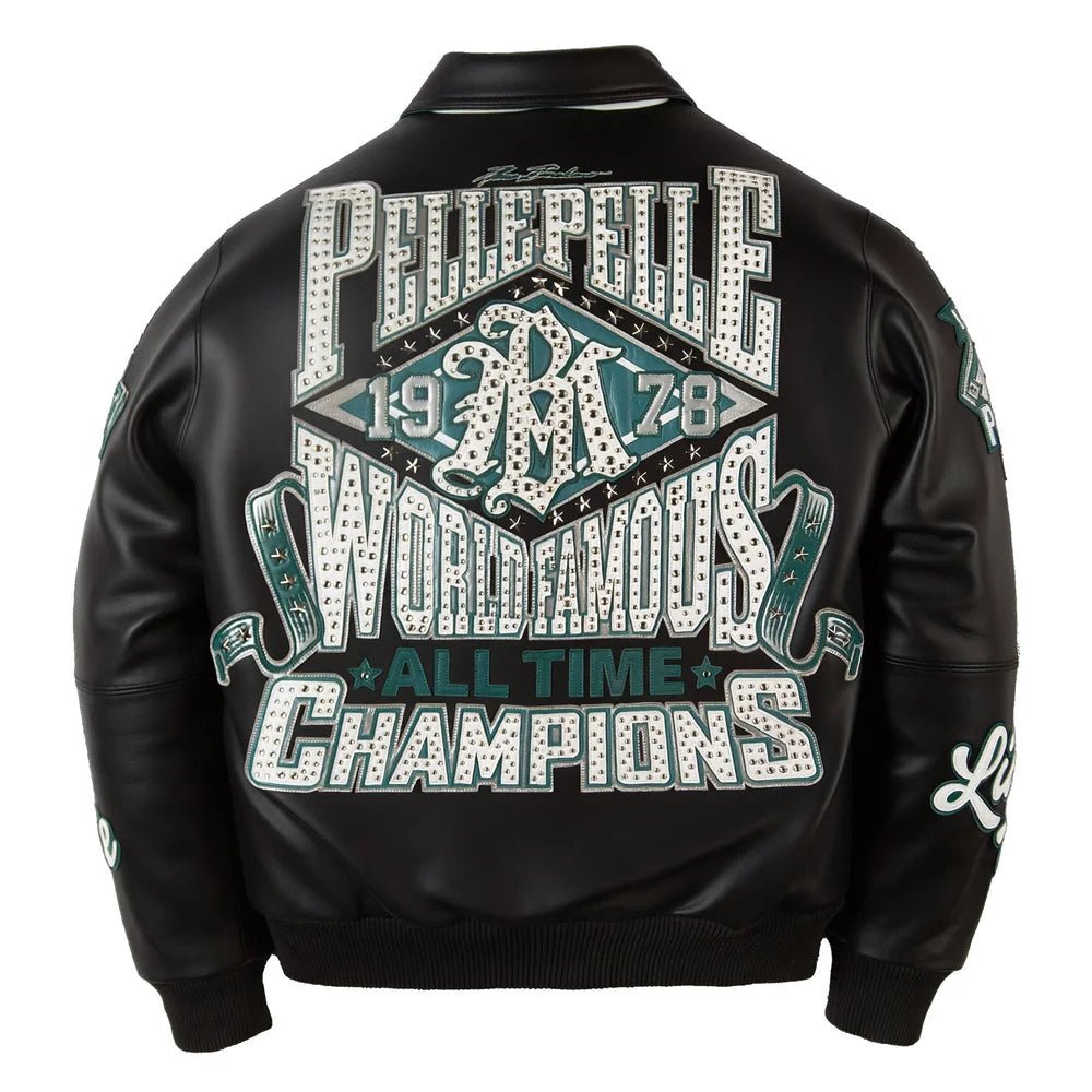 Men's All The Champions Leather Jacket Pelle Pelle - Tops and Bottoms USA