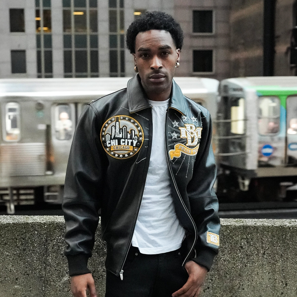 Pelle-Pelle X TB Exclusive Men's Chi City Leather Jacket