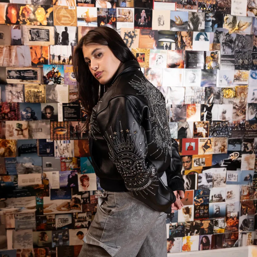 Women's 47th Anniversary Crop Leather Jacket