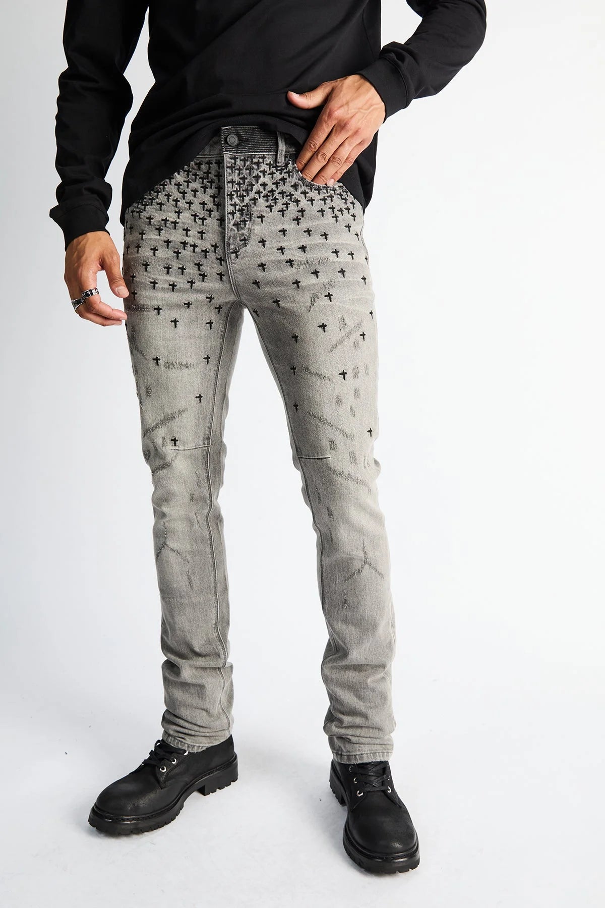 Men's Olivier Stacked Skinny Jeans