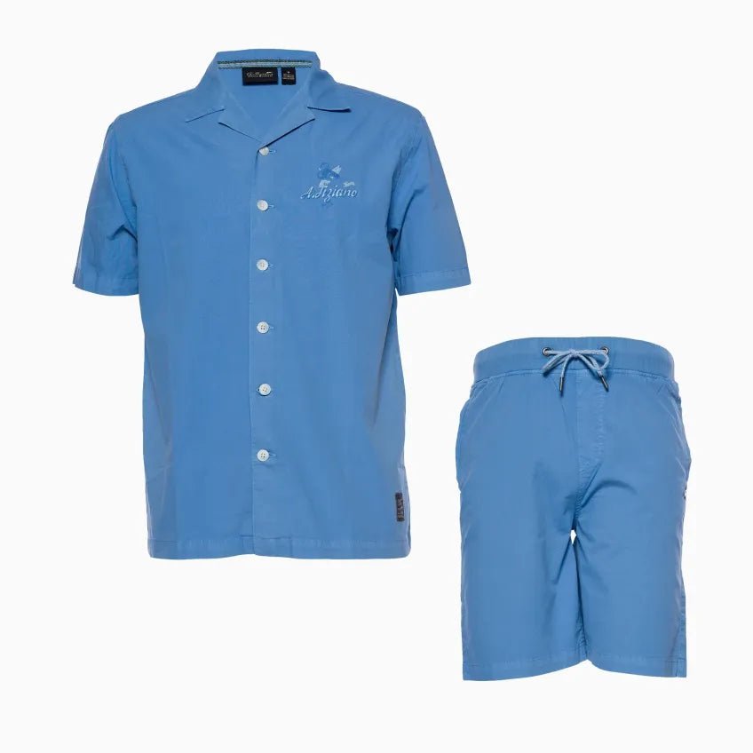 Men's Stockton Cruiser Shirt and Shorts Outfit A Tiziano - Tops and Bottoms USA