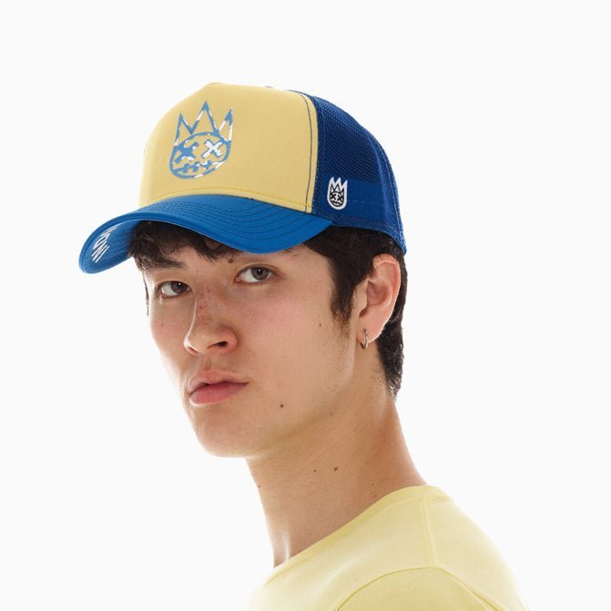 Clean Logo Mesh Back Trucker Curved Visor Hat Cult Of Individuality - Tops and Bottoms USA