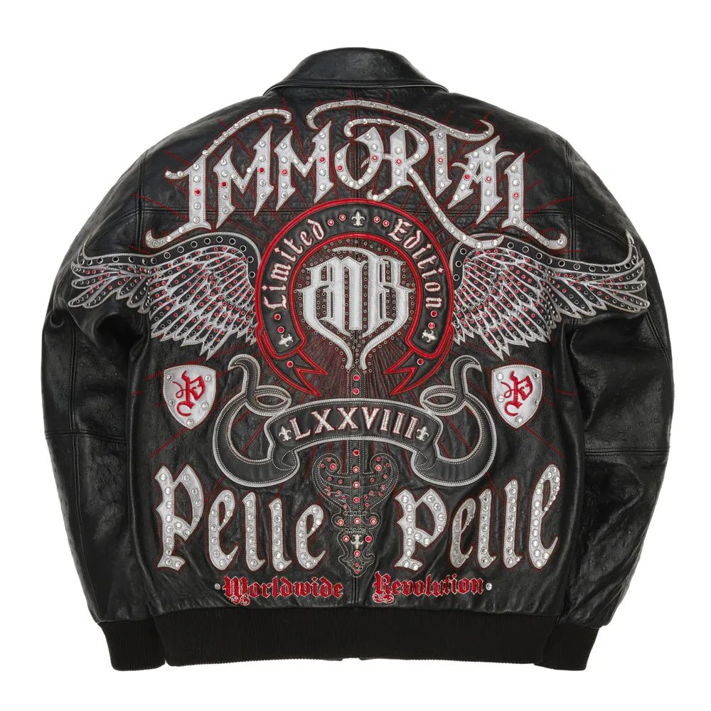 Men's Immortal Leather Jacket Pelle Pelle - Tops and Bottoms USA
