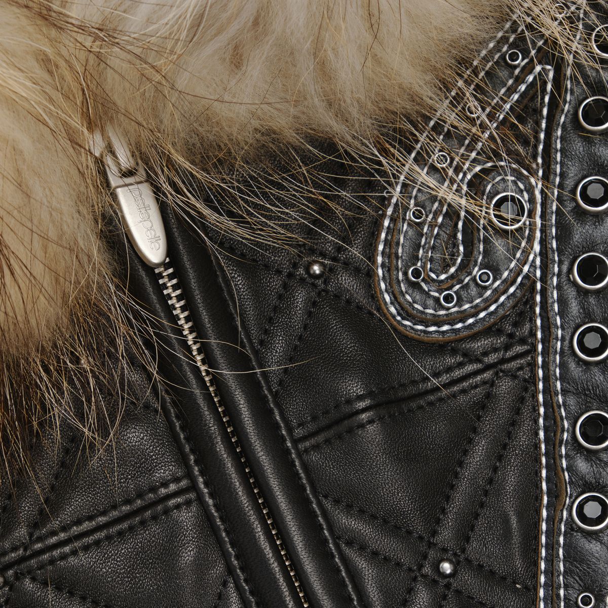 Men's Royale Hooded Leather Jacket Pelle Pelle - Tops and Bottoms USA