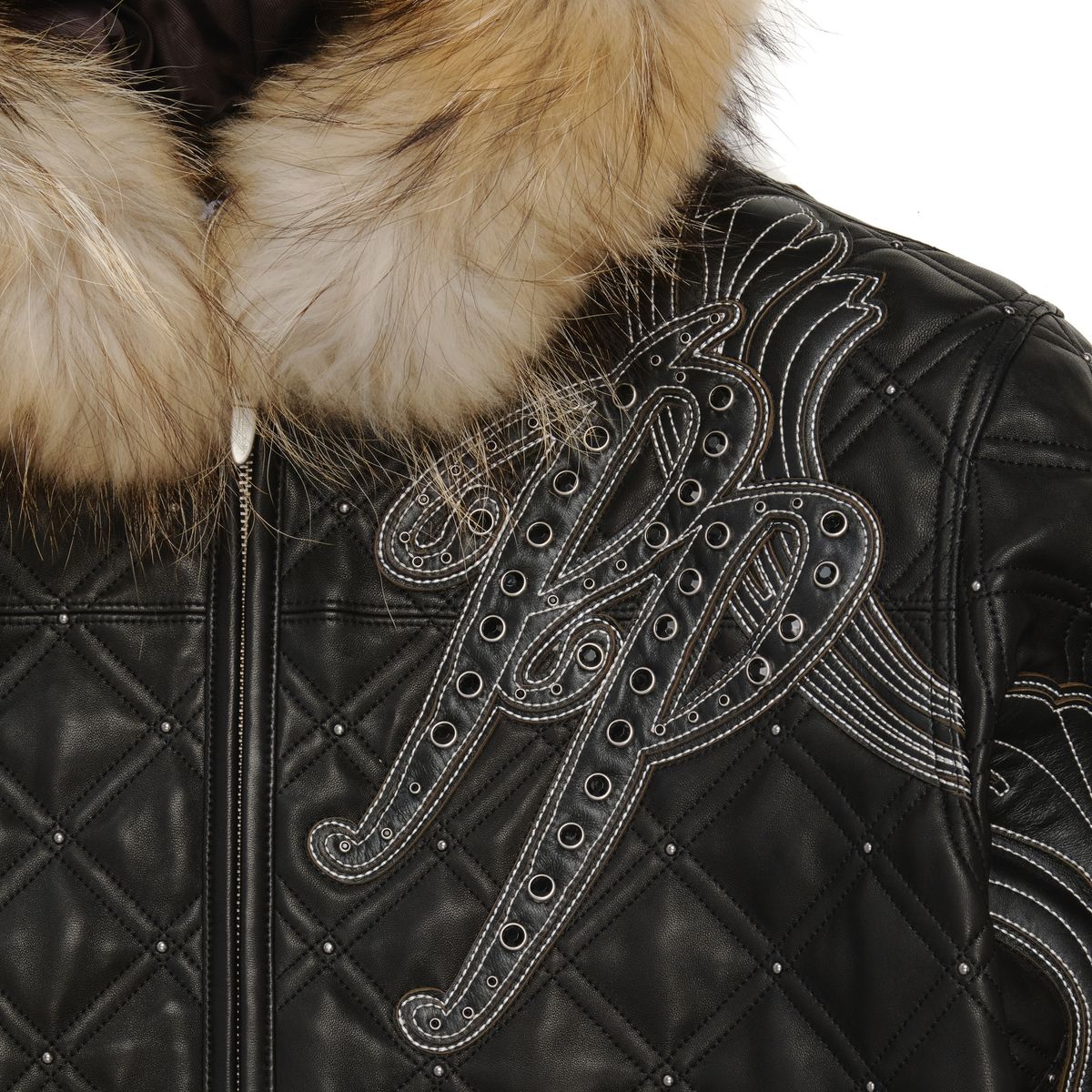 Men's Royale Hooded Leather Jacket Pelle Pelle - Tops and Bottoms USA