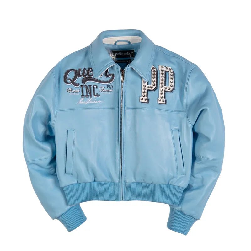 Women's Pelle Queen Crop Leather Jacket Pelle Pelle - Tops and Bottoms USA