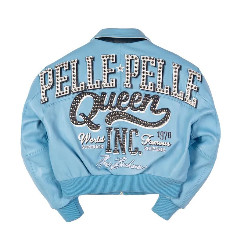 Women's Pelle Queen Crop Leather Jacket Pelle Pelle - Tops and Bottoms USA