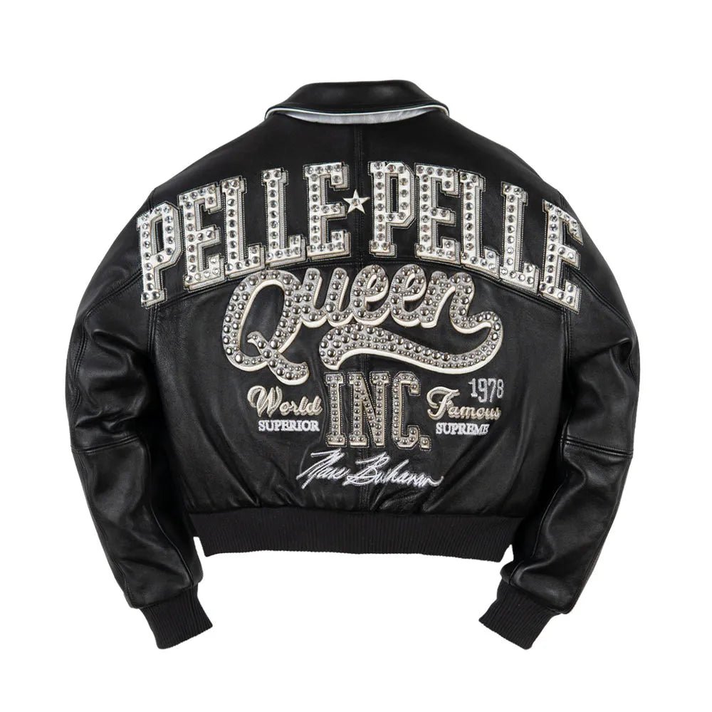 Women's Pelle Queen Crop Leather Jacket Pelle Pelle - Tops and Bottoms USA
