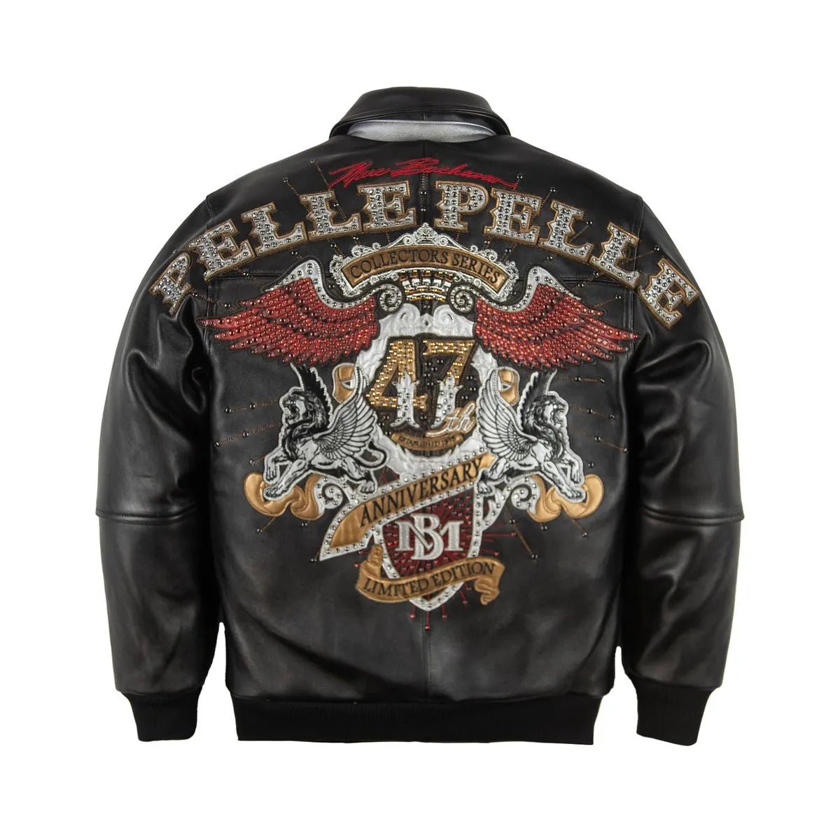 Men's 47Th Collectors Series Leather Jacket Pelle Pelle - Tops and Bottoms USA