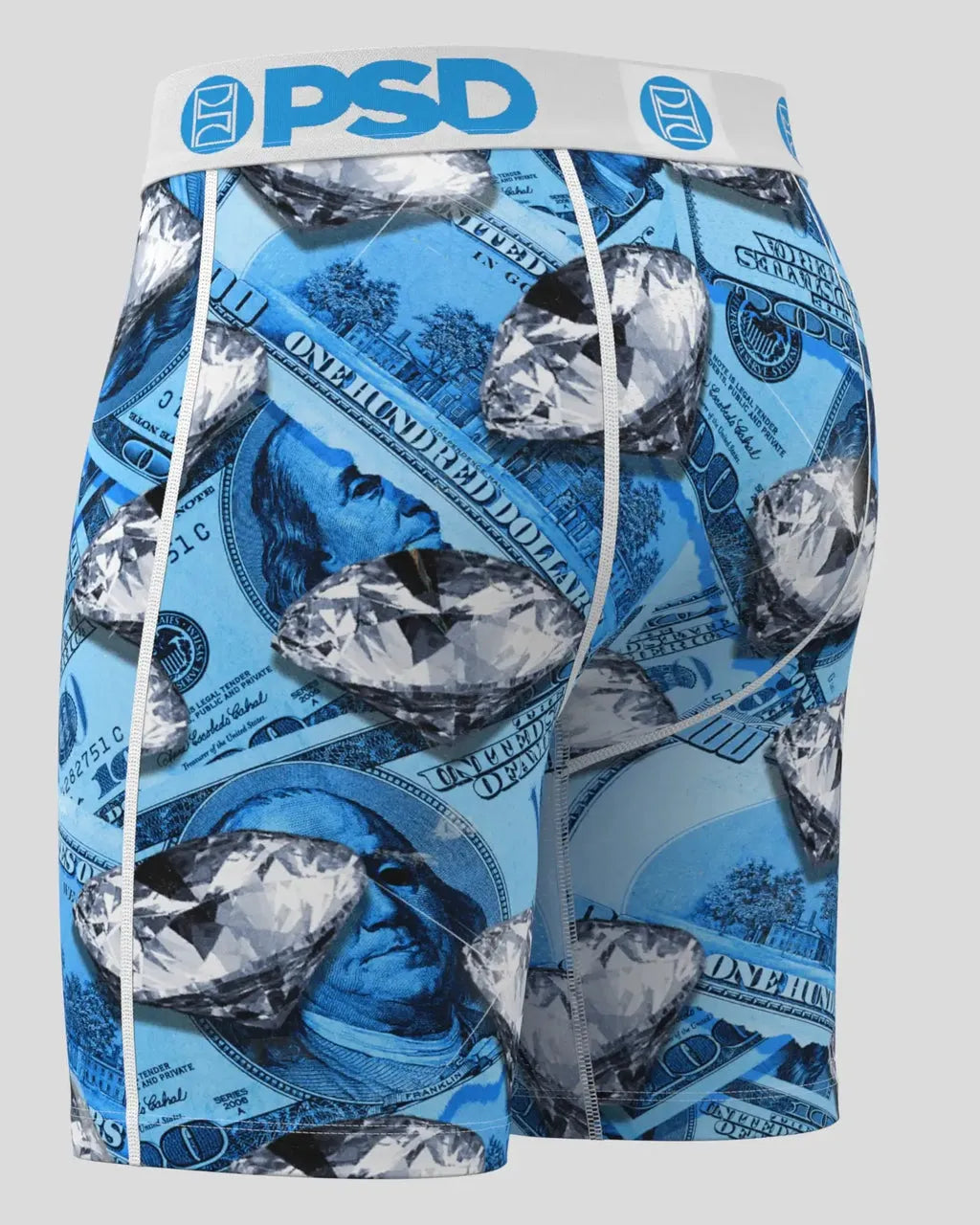 Men's Blue Fortune Standard Length Boxer