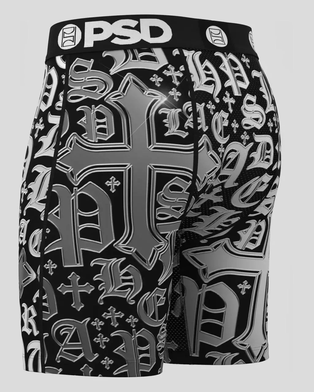 Men's Chrome Letters Standard Length Boxer