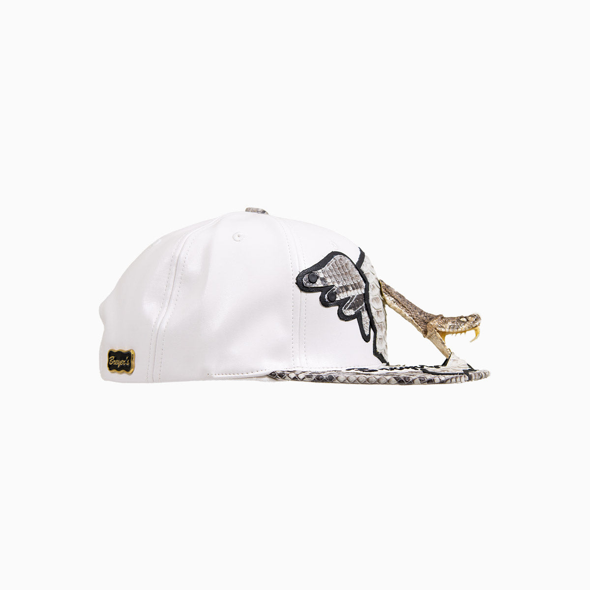 breyers-buck-50-leather-hat-with-faux-snake-skin-visor-breyers-slh-white-gry