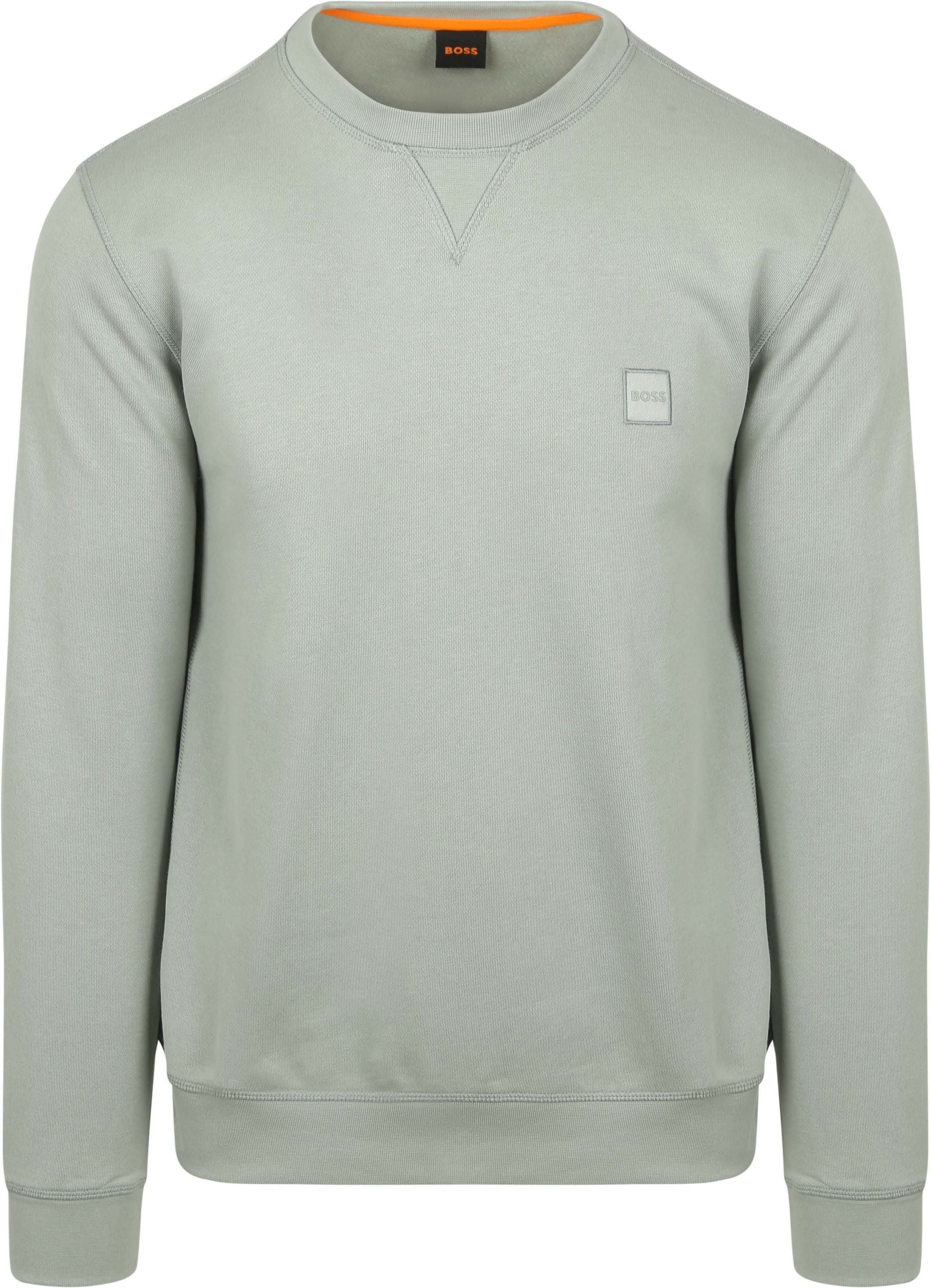 Men's Cotton Terry Sweatshirt with Logo Patch