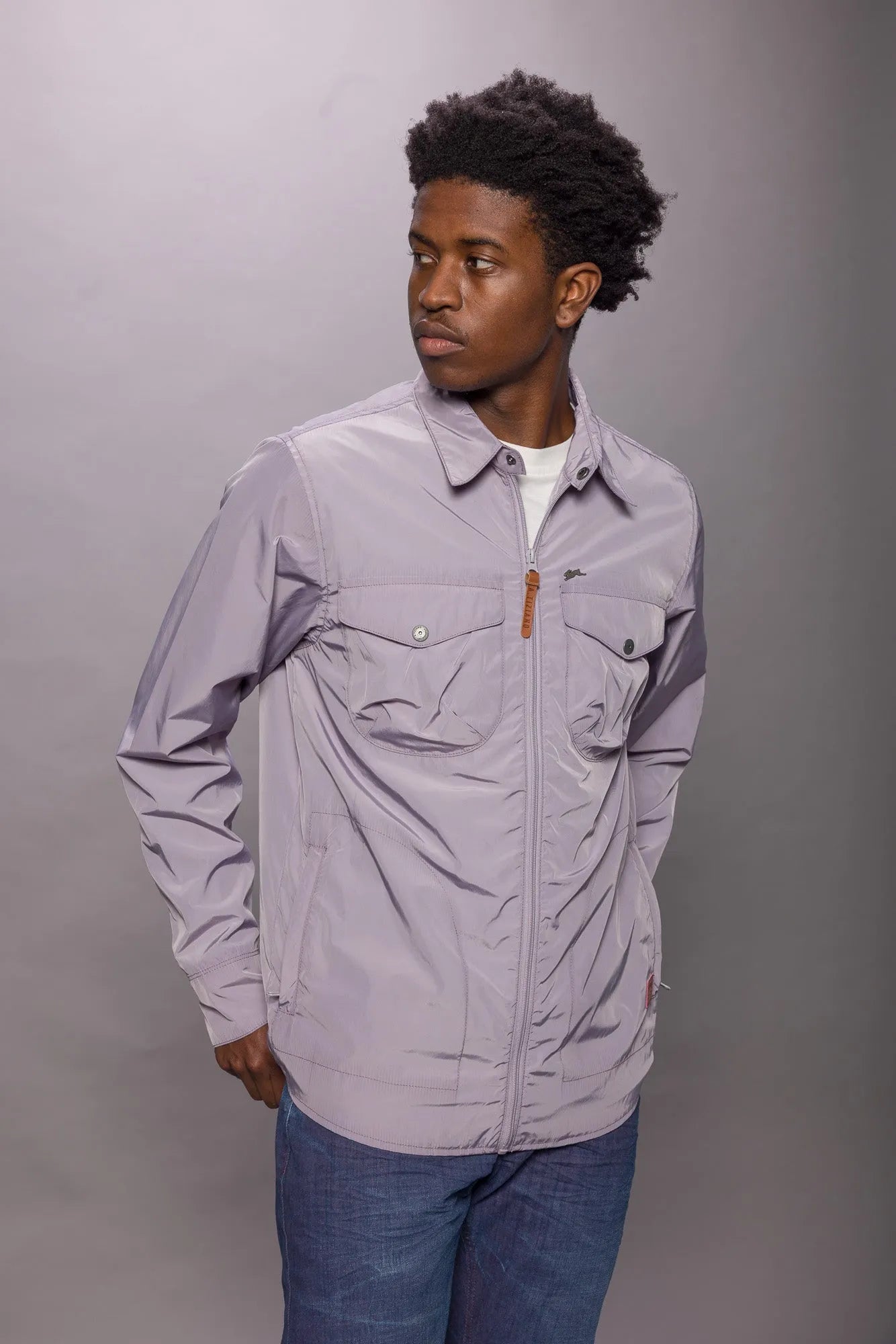 Men's Yanik Taffeta Shirt Jacket