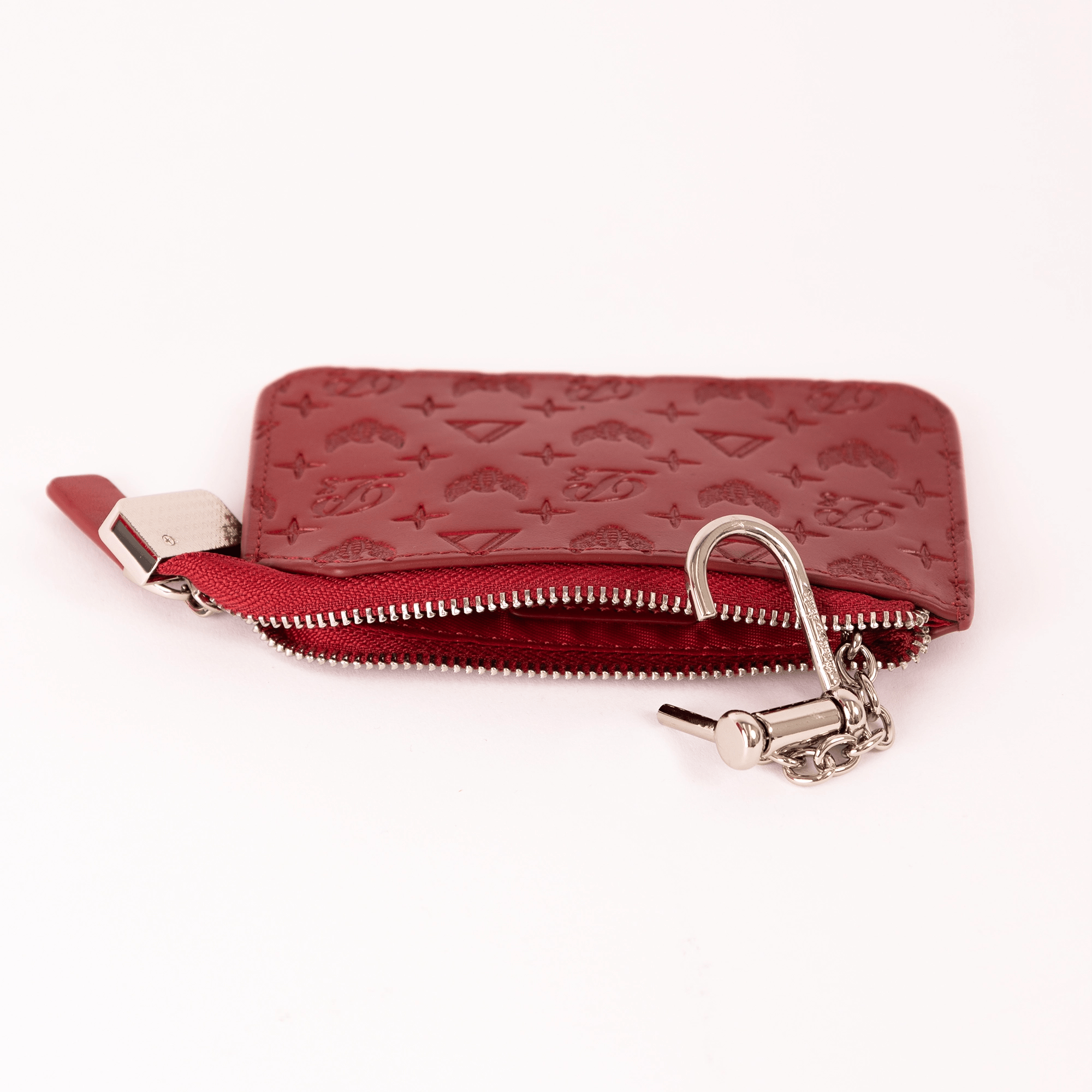 Men's Monogram Leather Keychain Wallet Privilege Society - Tops and Bottoms USA