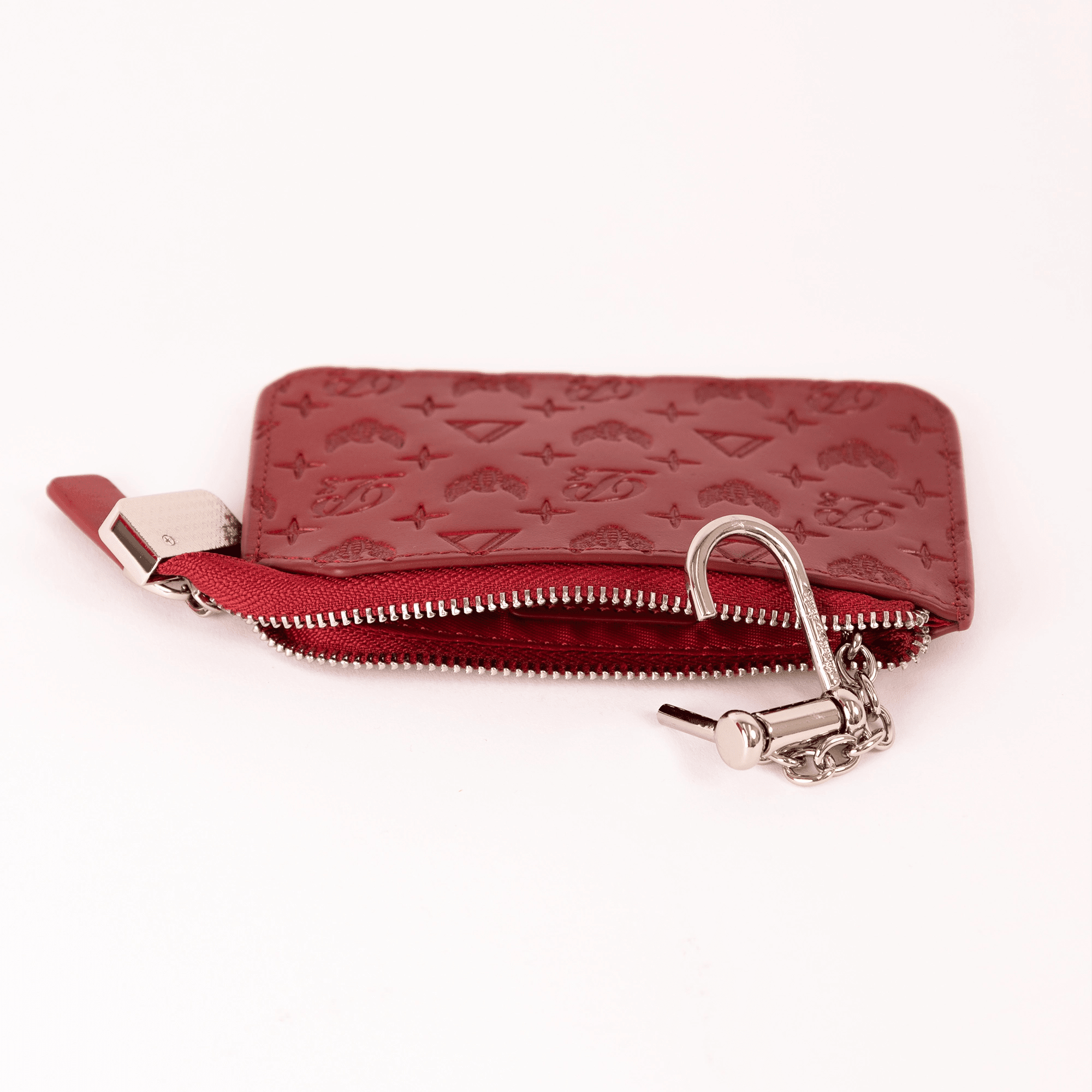 Men's Monogram Leather Keychain Wallet Privilege Society - Tops and Bottoms USA