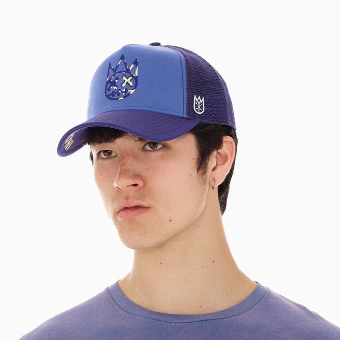 Clean Logo Mesh Back Trucker Curved Visor Hat Cult Of Individuality - Tops and Bottoms USA