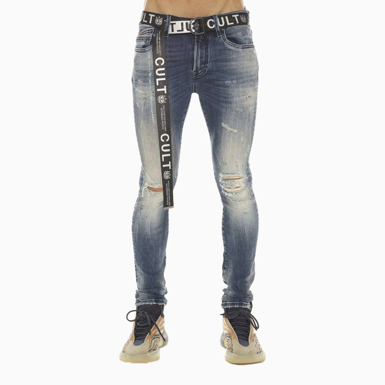 Cult Of Individuality Men's Punk Super Skinny Denim Pant