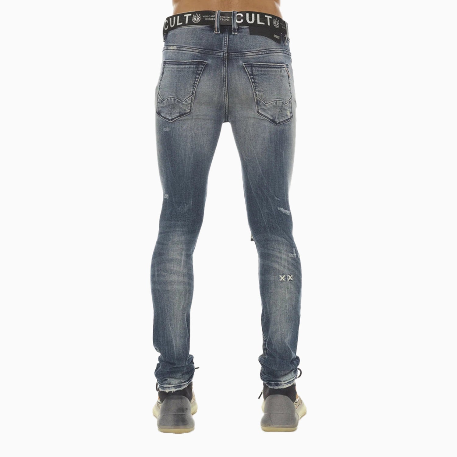 Cult Of Individuality Men's Punk Super Skinny Denim Pant
