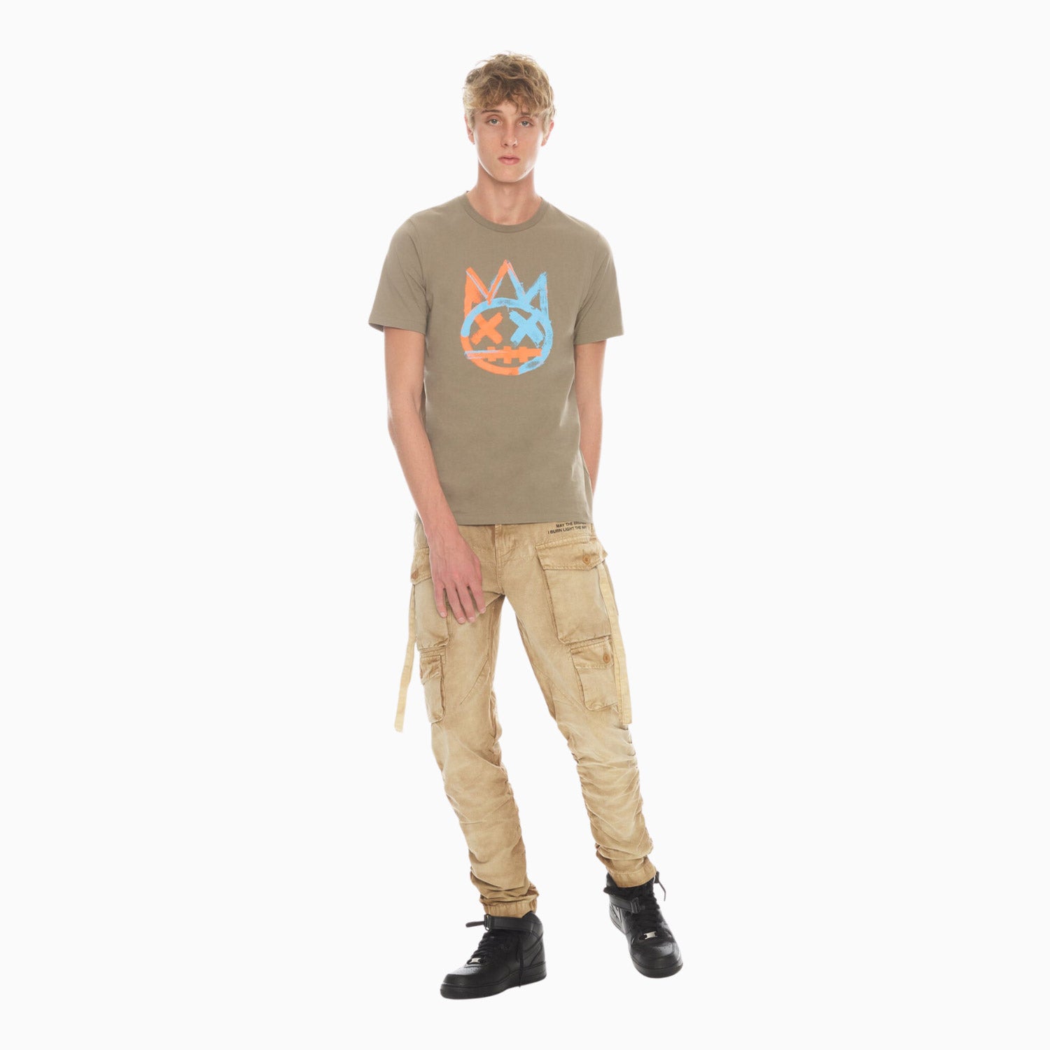 Men's Shimuchan Logo Short Sleeve Crew Neck T Shirt
