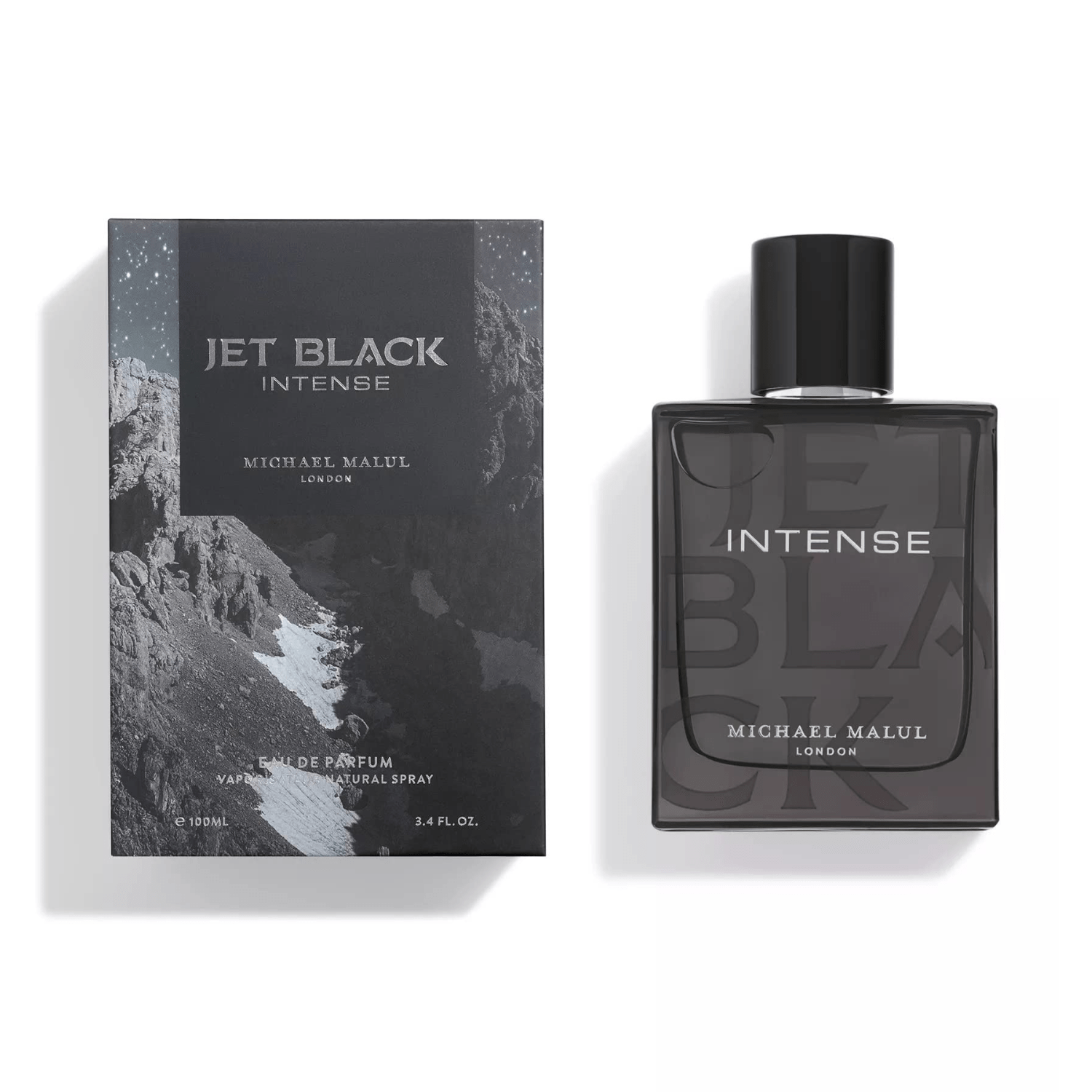 Men's Jet Black Intense Michael Malul EDP 3.4 Oz