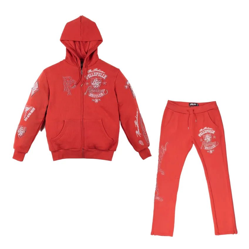 Men's Bruiser Hoodie And Jogger Outfit Pelle Pelle - Tops and Bottoms USA