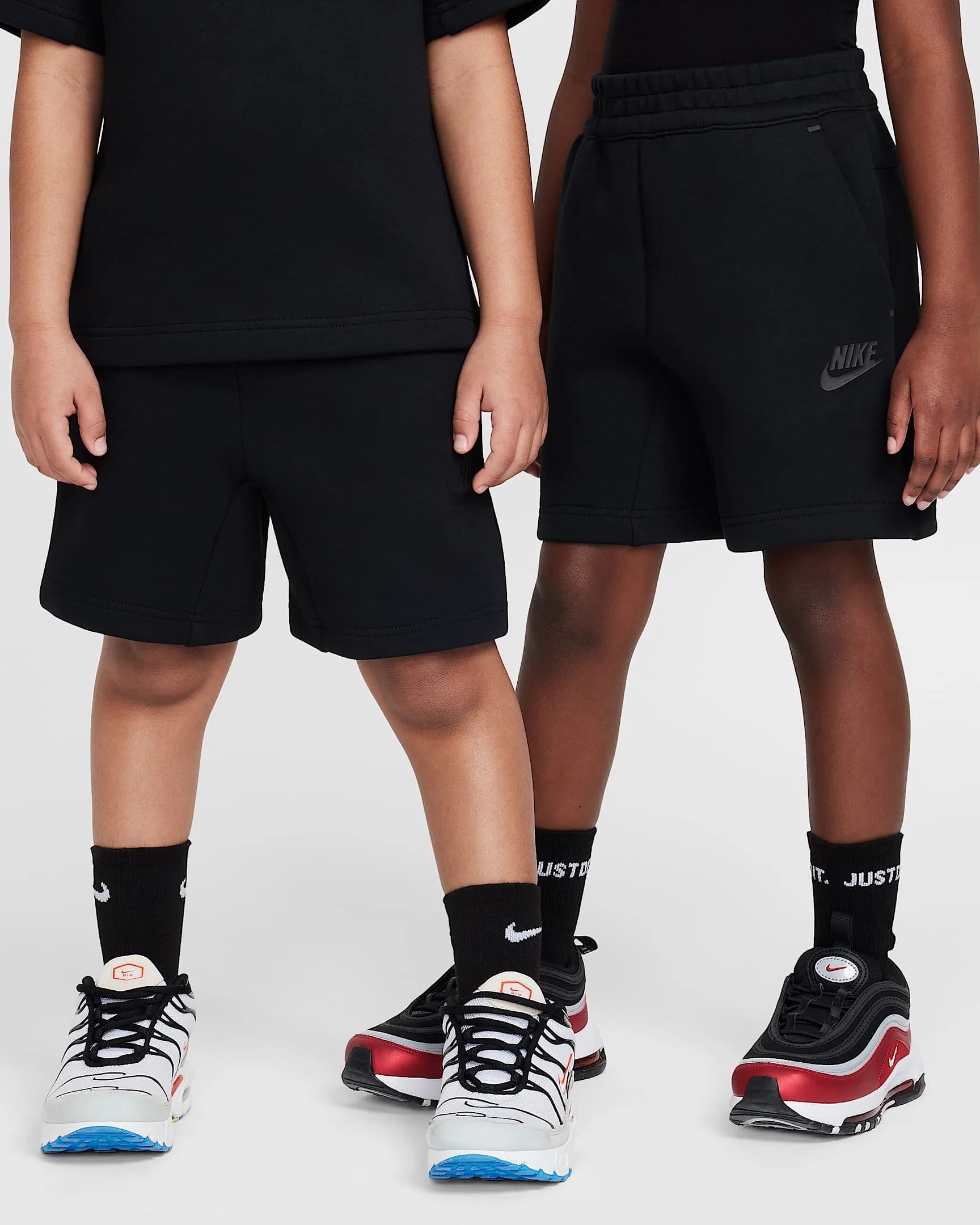 Kid's Sportswear Tech Fleece 2 - Piece Knit Shorts Set Nike - Tops and Bottoms USA
