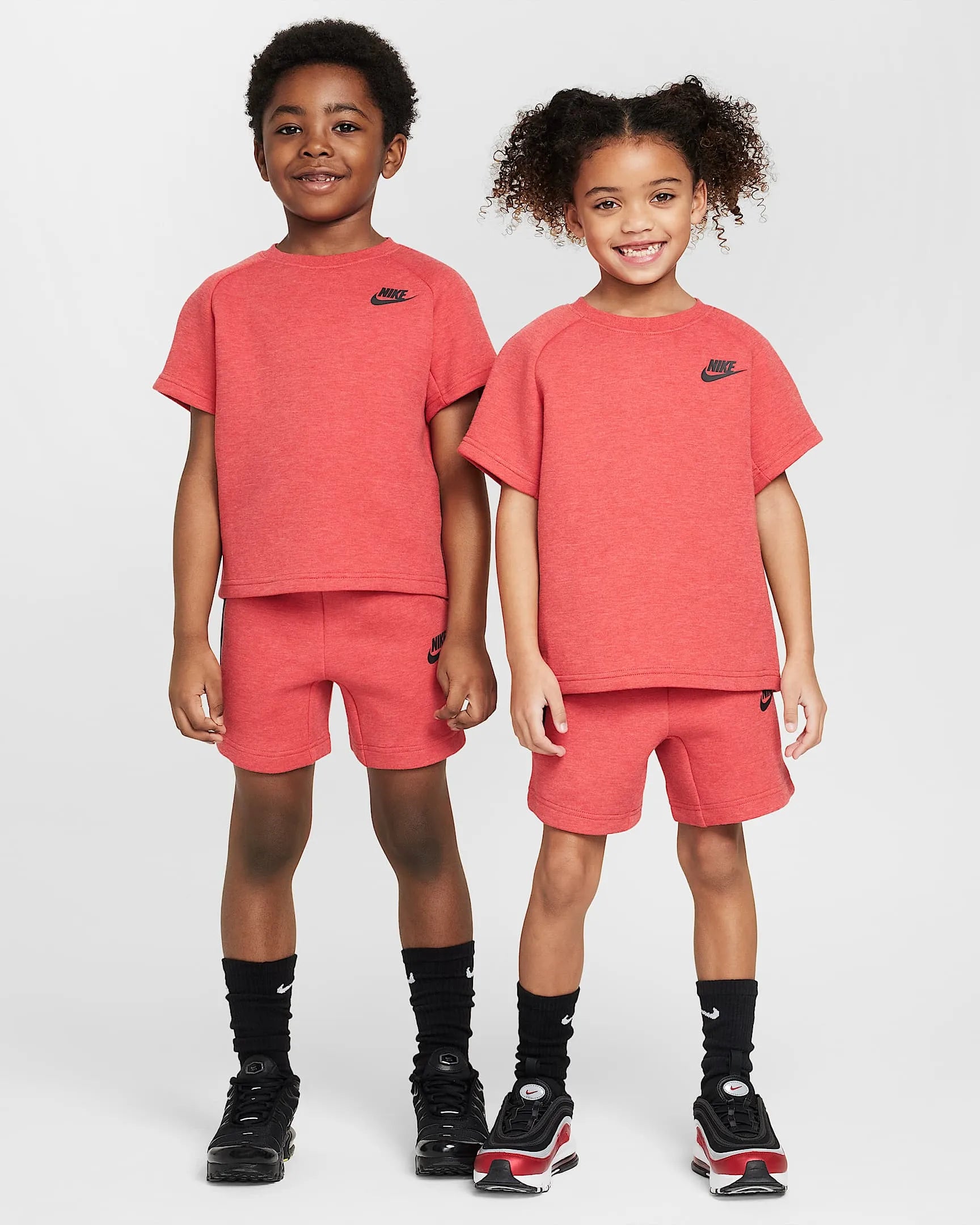 Kid's Sportswear Tech Fleece 2 - Piece Knit Shorts Set Nike - Tops and Bottoms USA