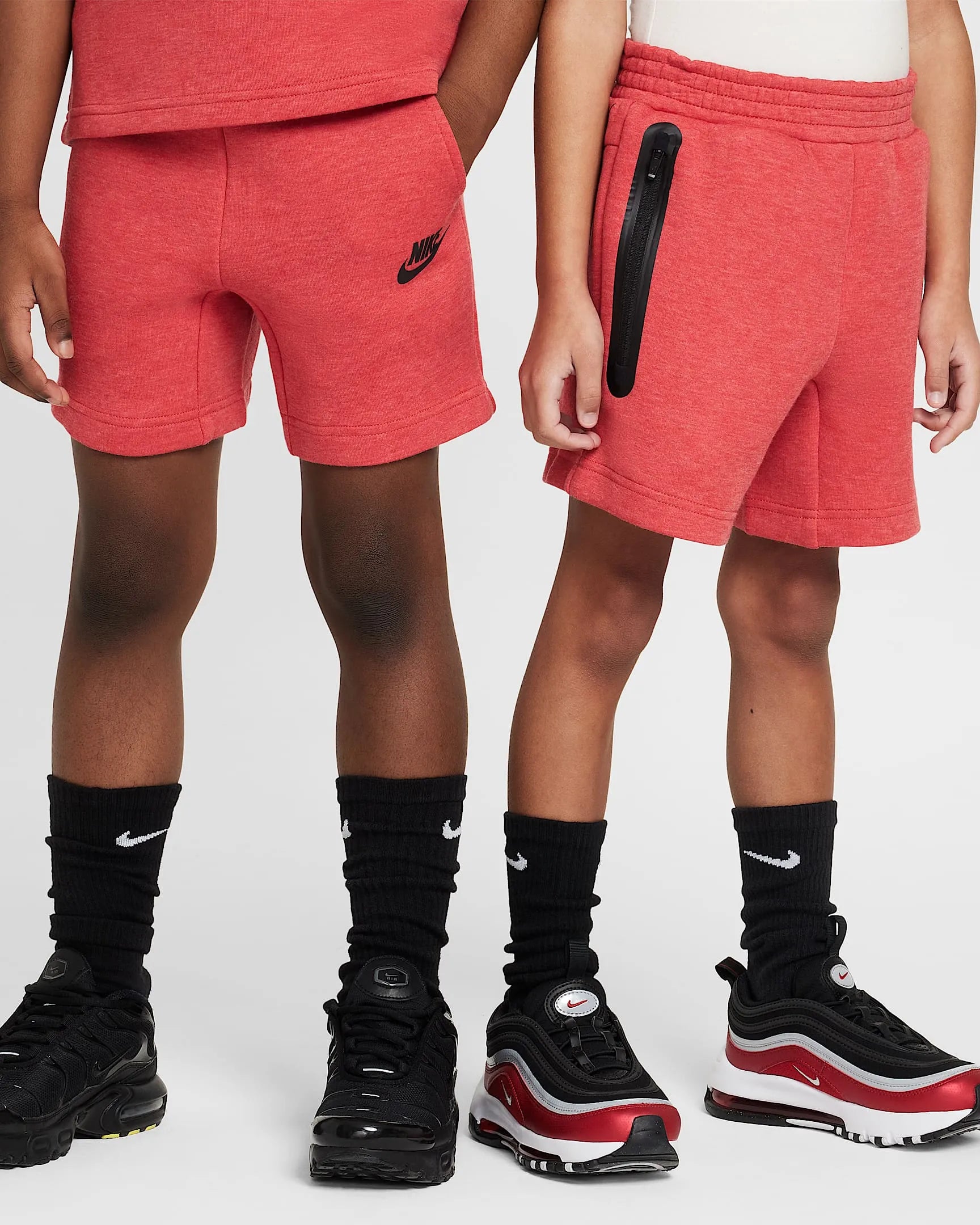 Kid's Sportswear Tech Fleece 2 - Piece Knit Shorts Set Nike - Tops and Bottoms USA