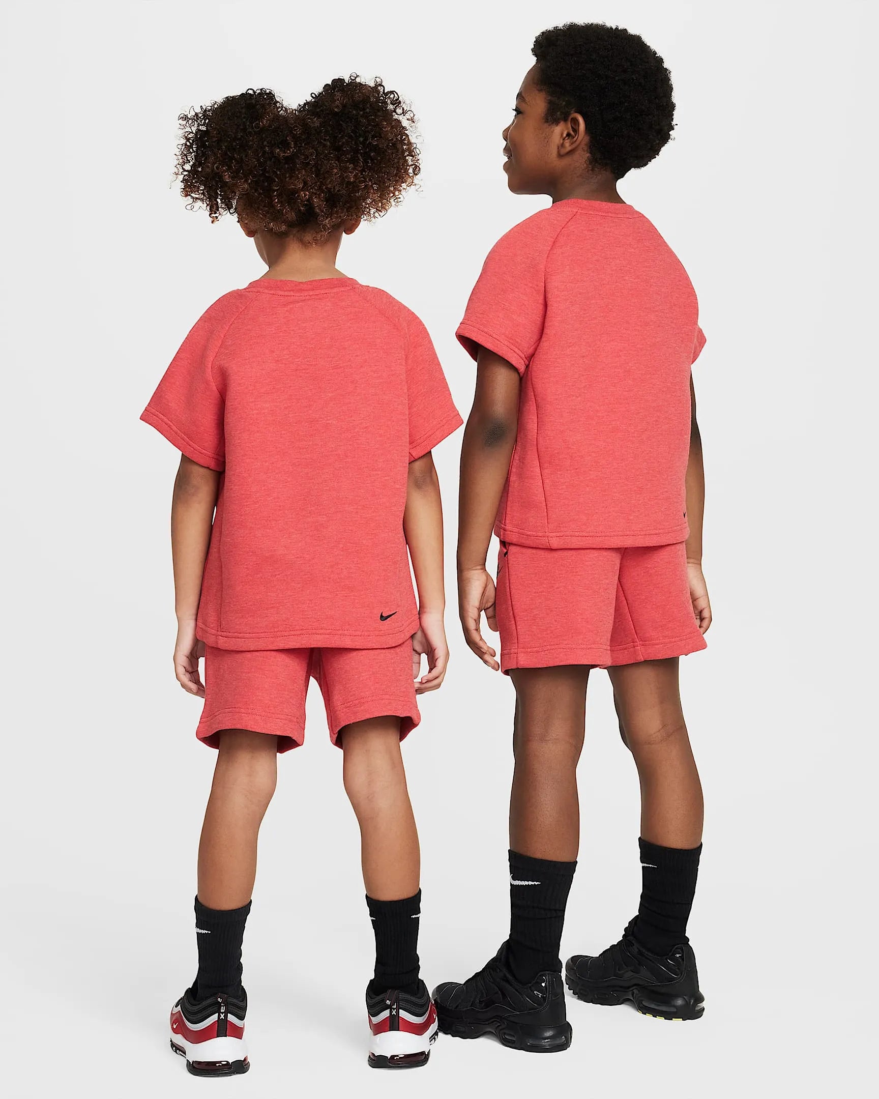 Kid's Sportswear Tech Fleece 2 - Piece Knit Shorts Set Nike - Tops and Bottoms USA