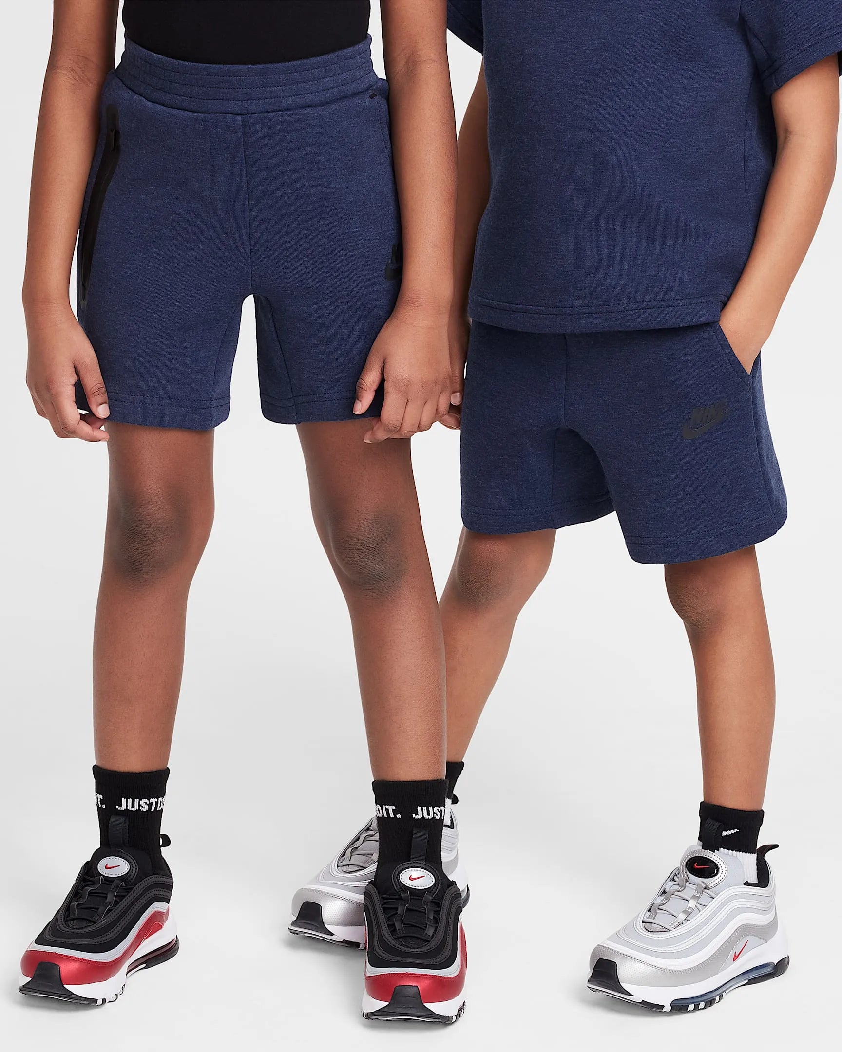 Kid's Sportswear Tech Fleece 2 - Piece Knit Shorts Set Nike - Tops and Bottoms USA