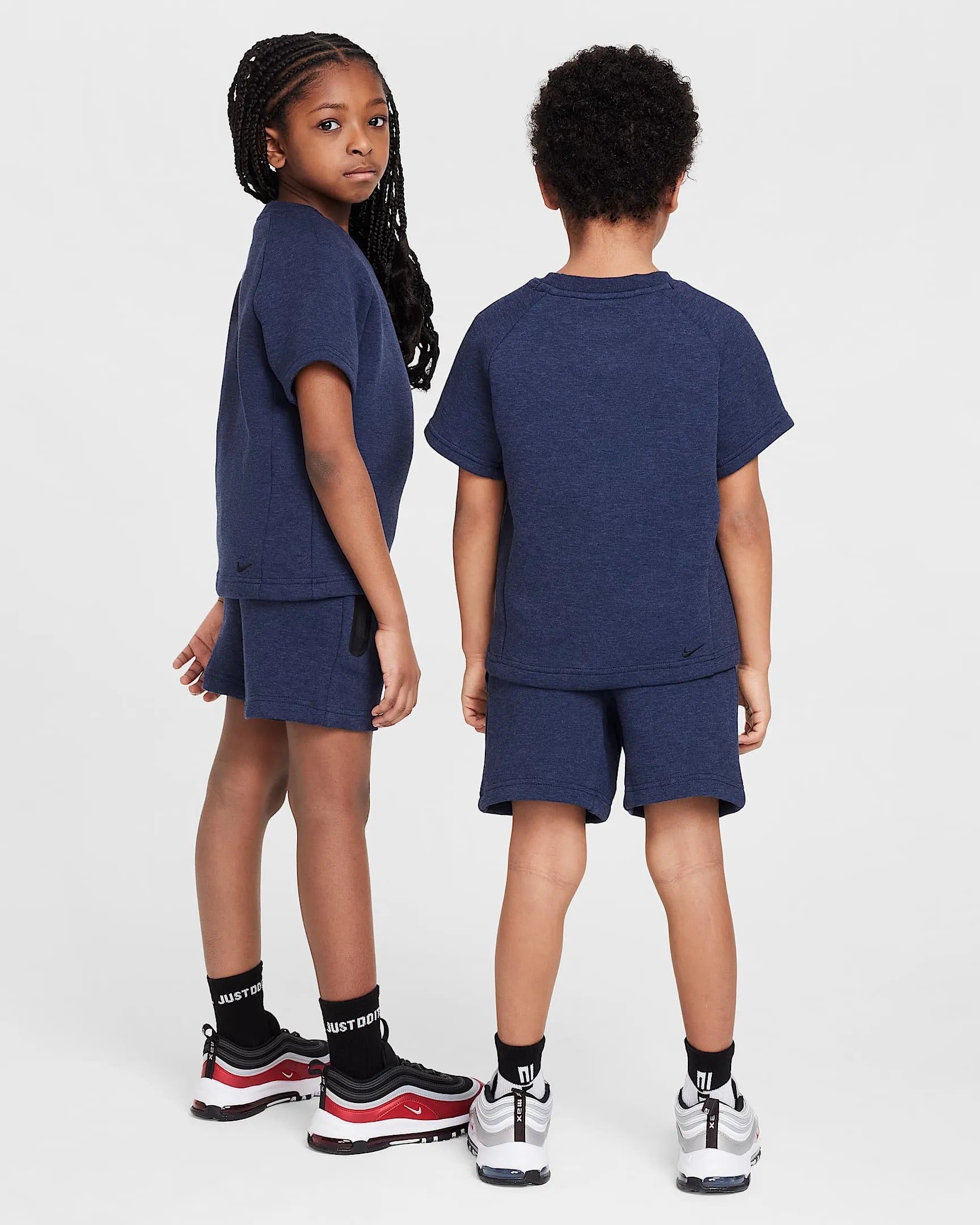 Kid's Sportswear Tech Fleece 2 - Piece Knit Shorts Set Nike - Tops and Bottoms USA