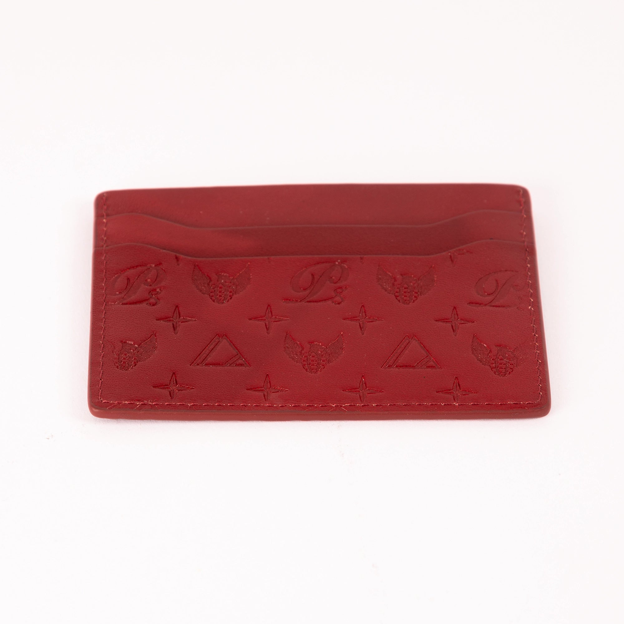 Men's Monogram Leather CC Wallet Privilege Society - Tops and Bottoms USA