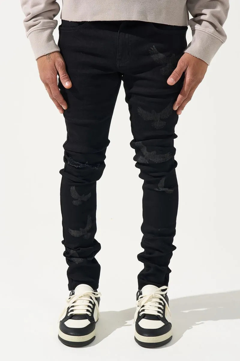 Men's Peace Black Jean Pant