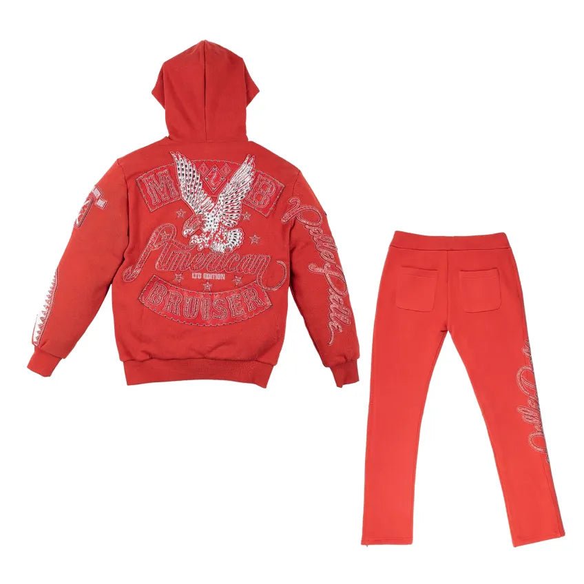 Men's Bruiser Hoodie And Jogger Outfit Pelle Pelle - Tops and Bottoms USA