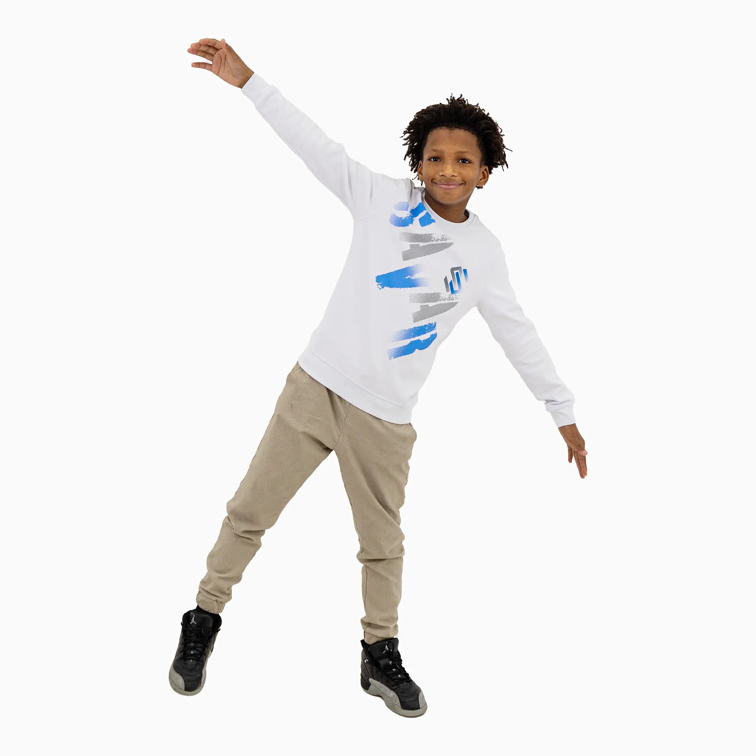 Kid's Graffiti Pulse Crew Neck Sweatshirt Savar - Tops and Bottoms USA