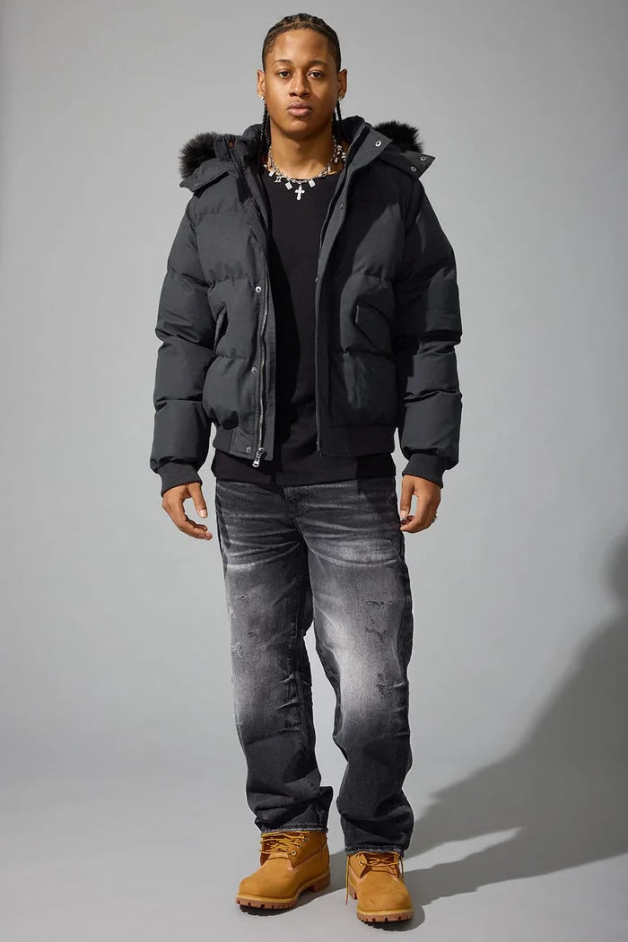 Jordan Craig Men's Atlantic Ave Bomber Jacket front