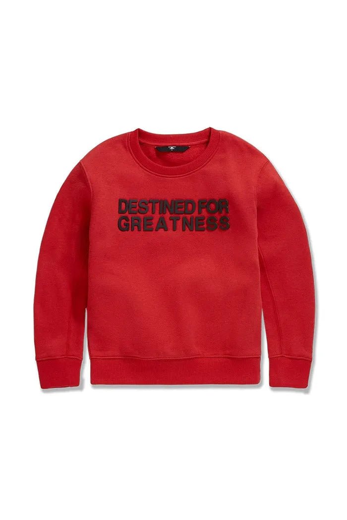 Kid's Destined For Greatness Crew Neck Sweatshirt Jordan Craig - Tops and Bottoms USA