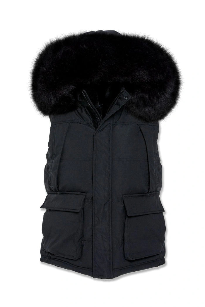 Men's Yukon Fur Lined Puffer Vest