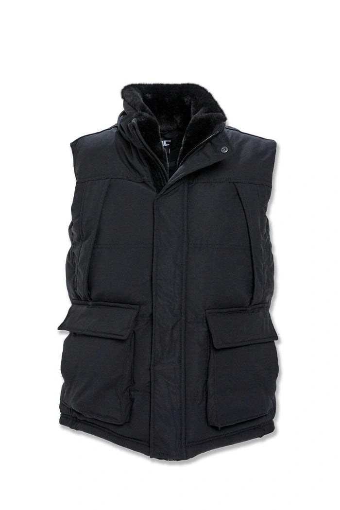 Men's Yukon Fur Lined Puffer Vest