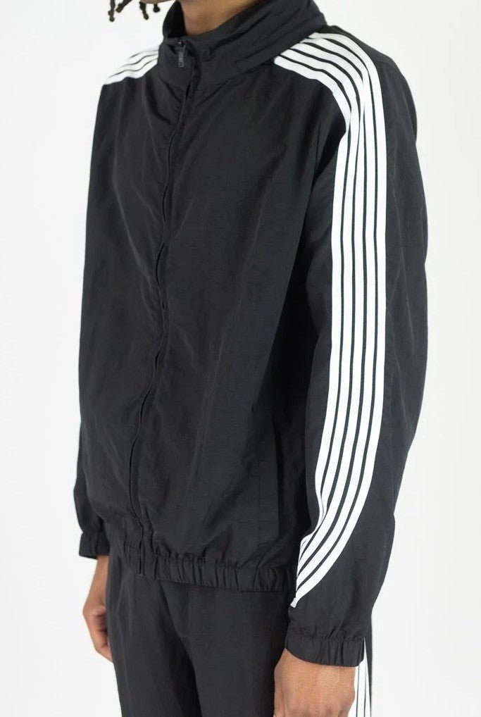 Kid's Striped Nylon Windbreaker Set Rebel Minds - Tops and Bottoms USA
