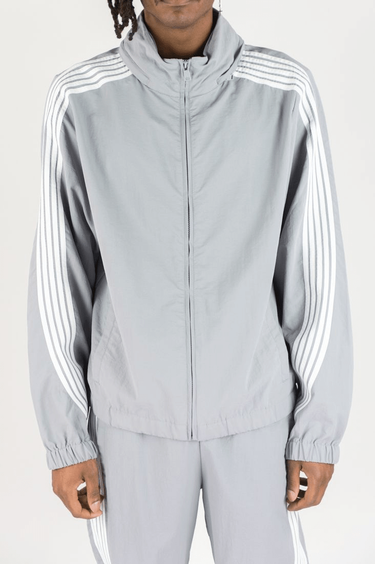 Kid's Striped Nylon Windbreaker Set Rebel Minds - Tops and Bottoms USA