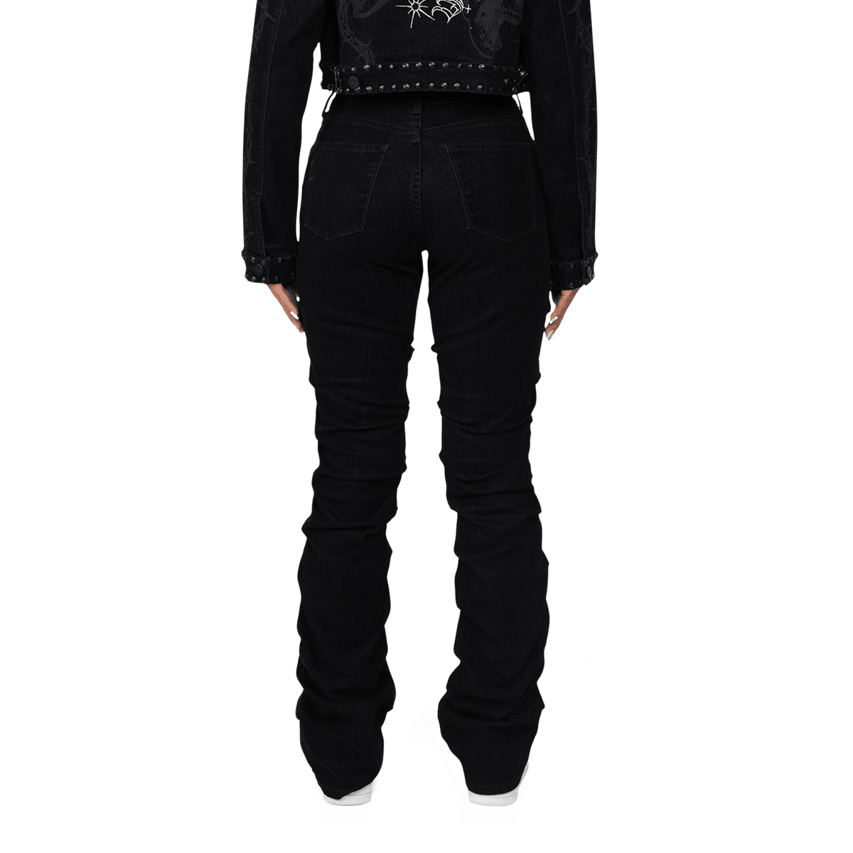 Women's High Rise Flocking Outfit Smoke Rise - Tops and Bottoms USA