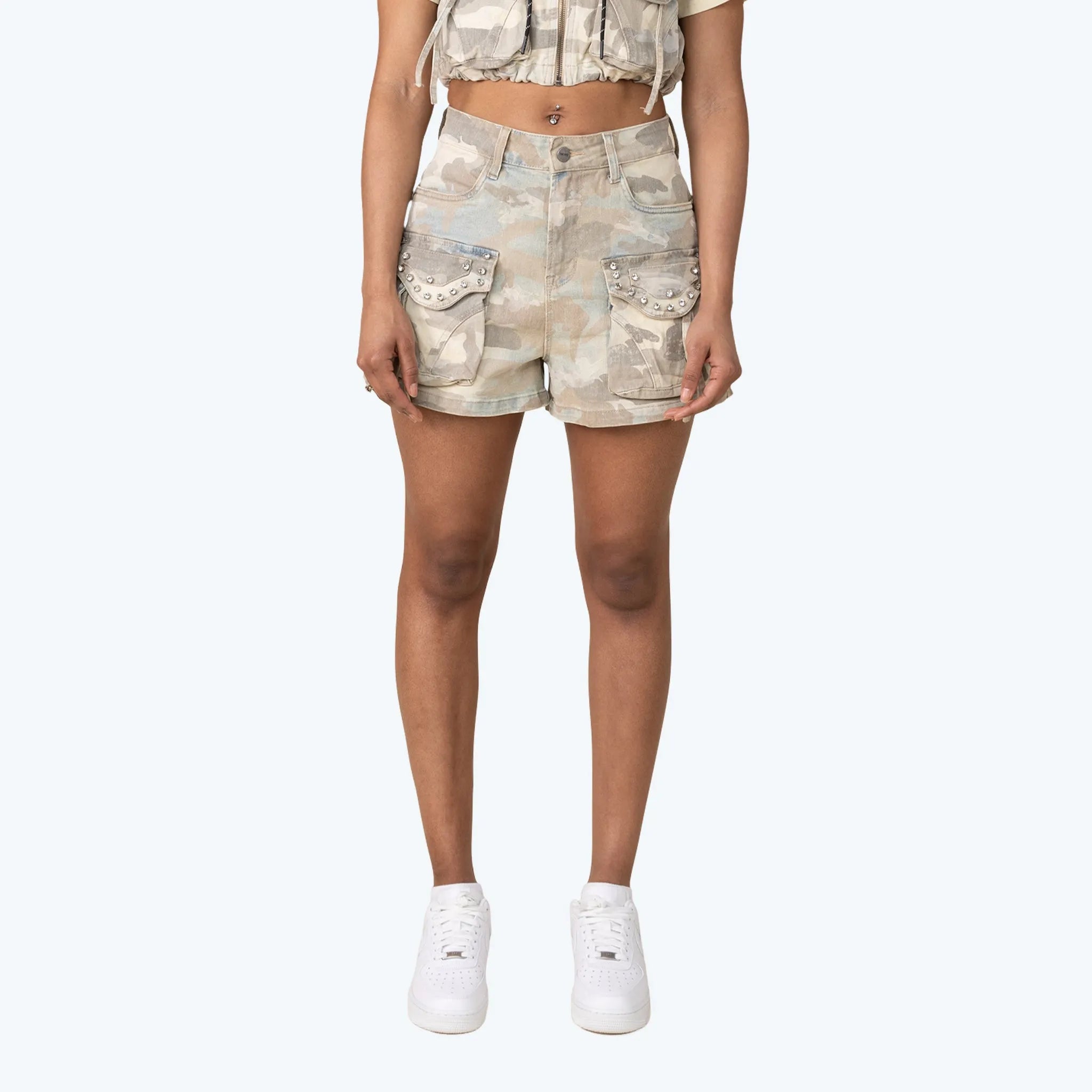 Women's Slouched Utility Outfit Smoke Rise - Tops and Bottoms USA