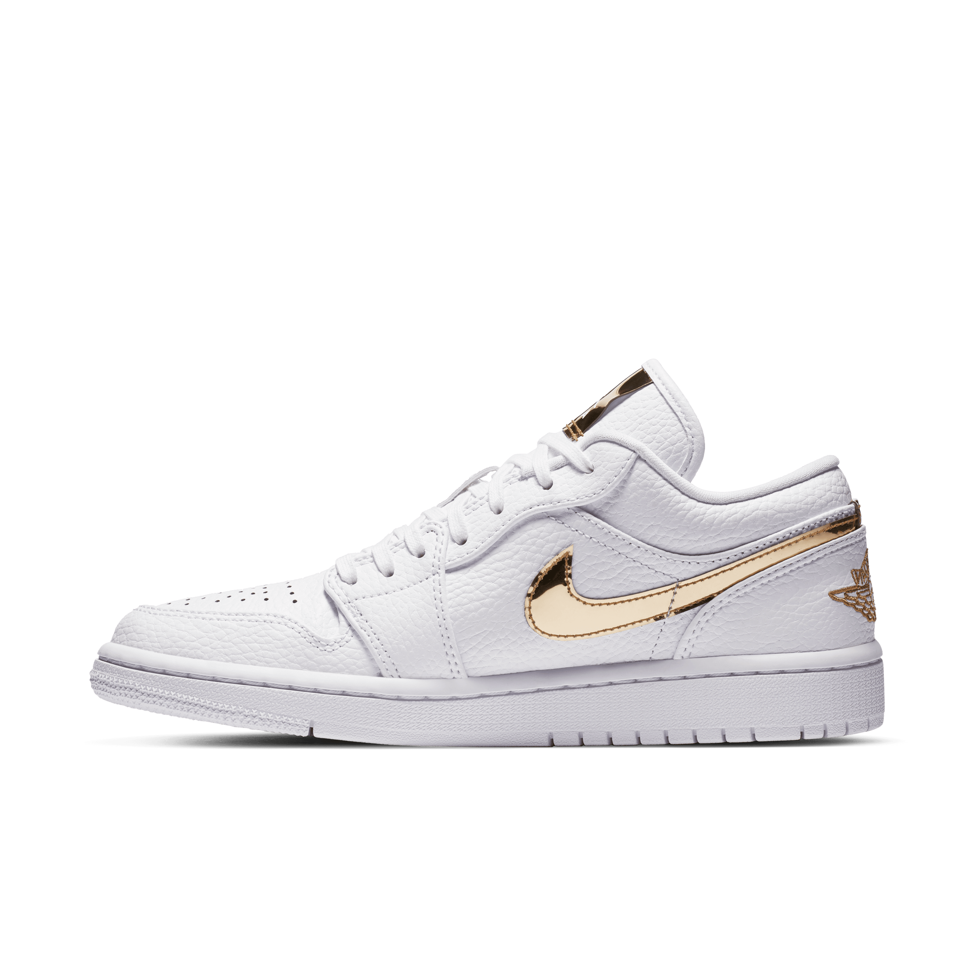 Women's Air Jordan 1 Low SE "White Metallic Gold"