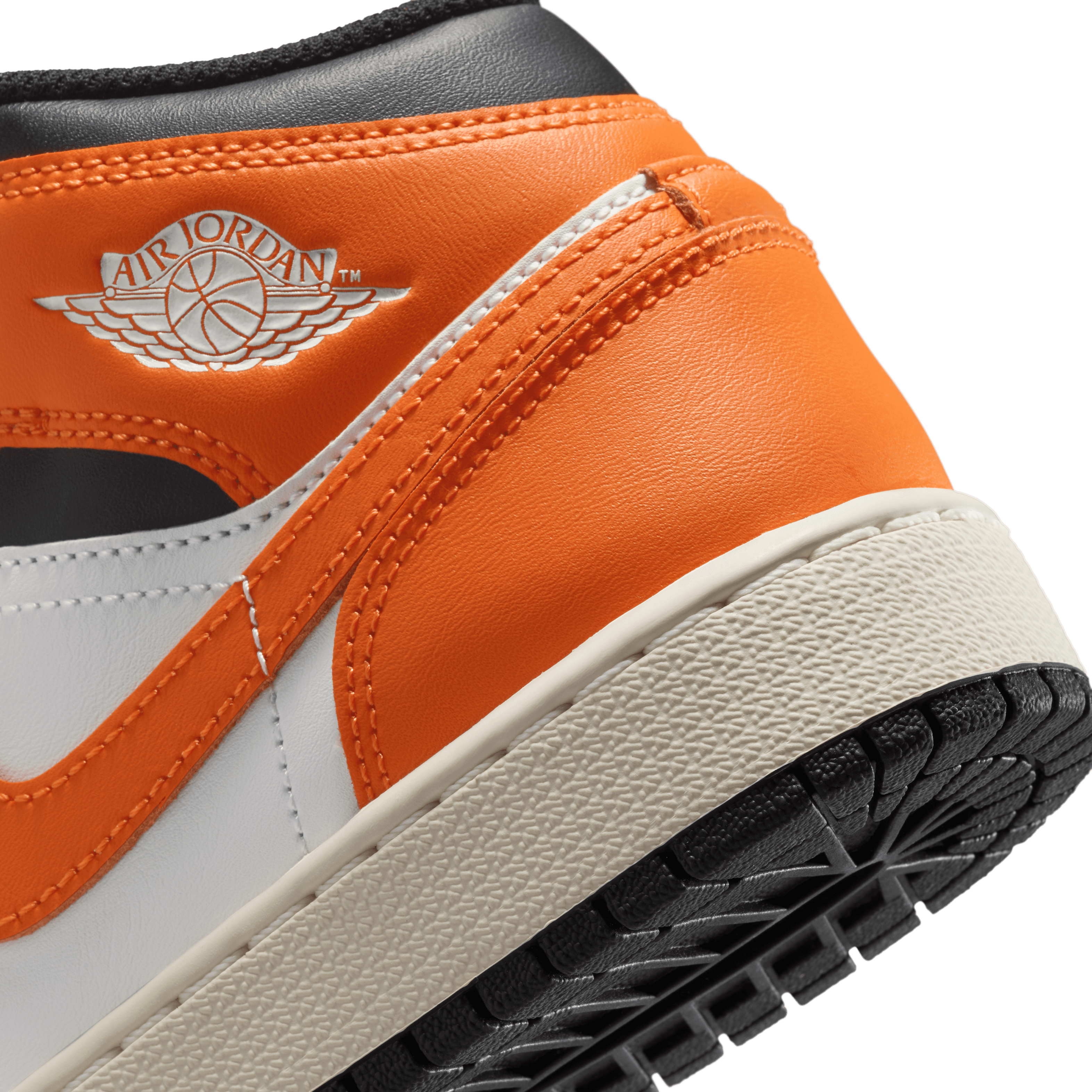 Kid's Air Jordan 1 Mid "Starfish Black Toe" Grade School