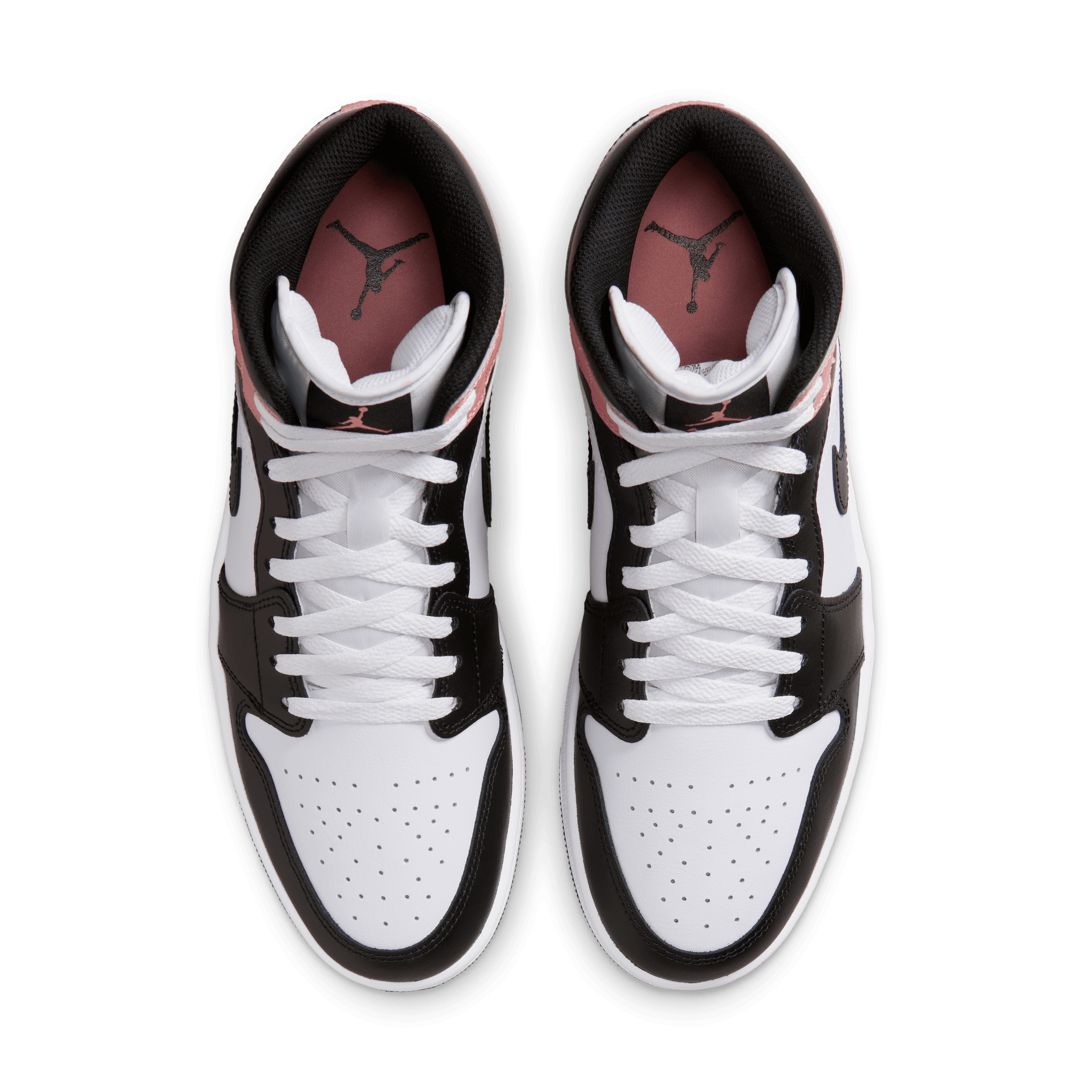 Men's Air Jordan 1 Mid "Black Rust Pink" Jordan - Tops and Bottoms USA